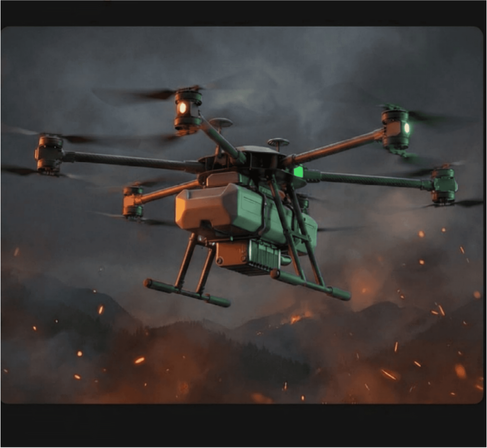 Large UAV High-altitude Firefighting Mission System
